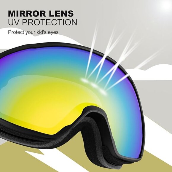 Snow Goggles S2 Double Lens Anti-Fog UV400 Protection - Picture 7 of 7